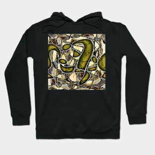 Abstract war acrylic painting Hoodie